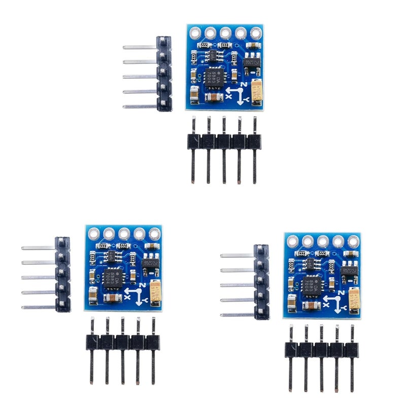 FORIOT 3Pcs GY-271 Triple Axis Compass Magnetometer Sensor Module QMC5883L Electronic Compass Module(Electronic Integrated Circuits) - Image 1